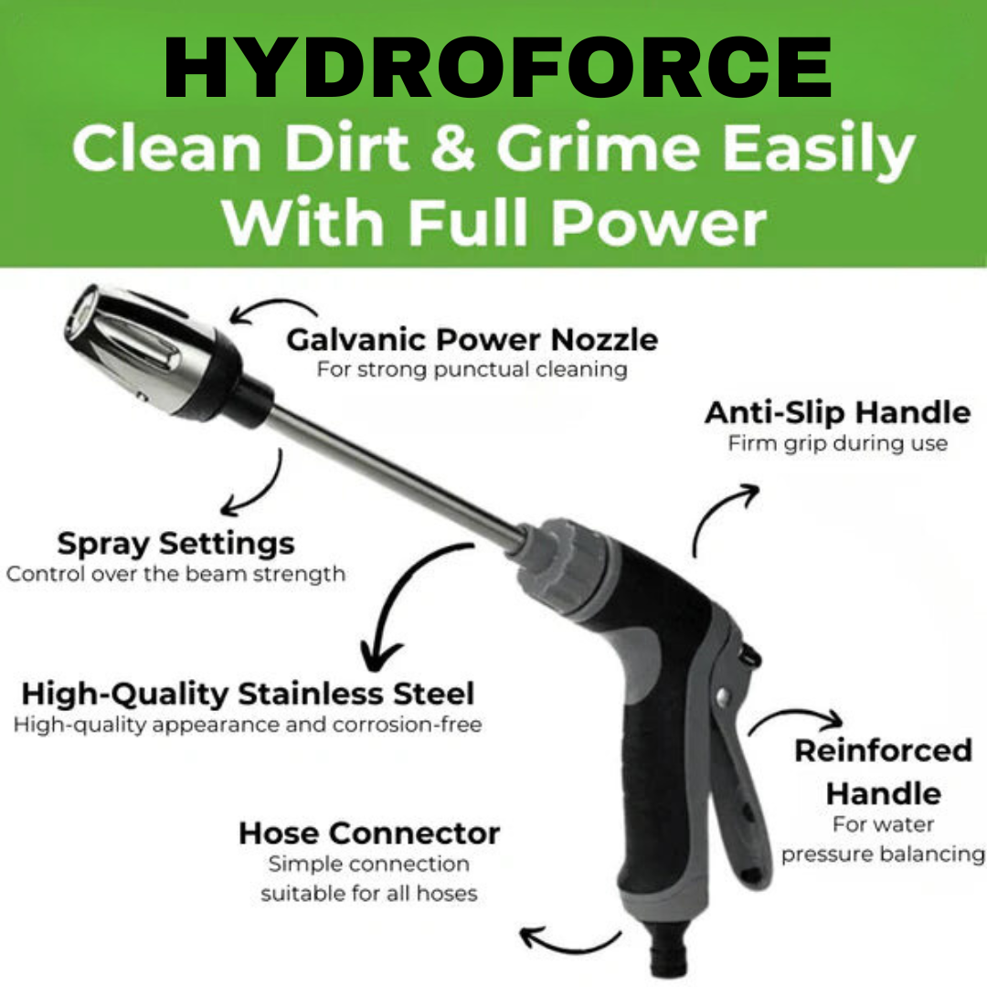 HydroForce TurboWasher ™ - High-Pressure Cleaner for Every Garden Hose